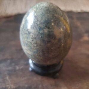 Polished Stone Egg with Stand For Easter Display!